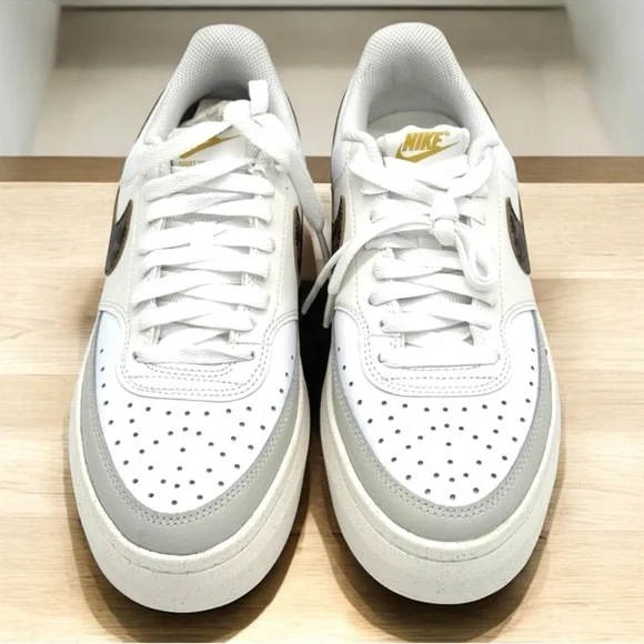 Women's Nike Court Vision Alta - White/Brown - Size 9.5
